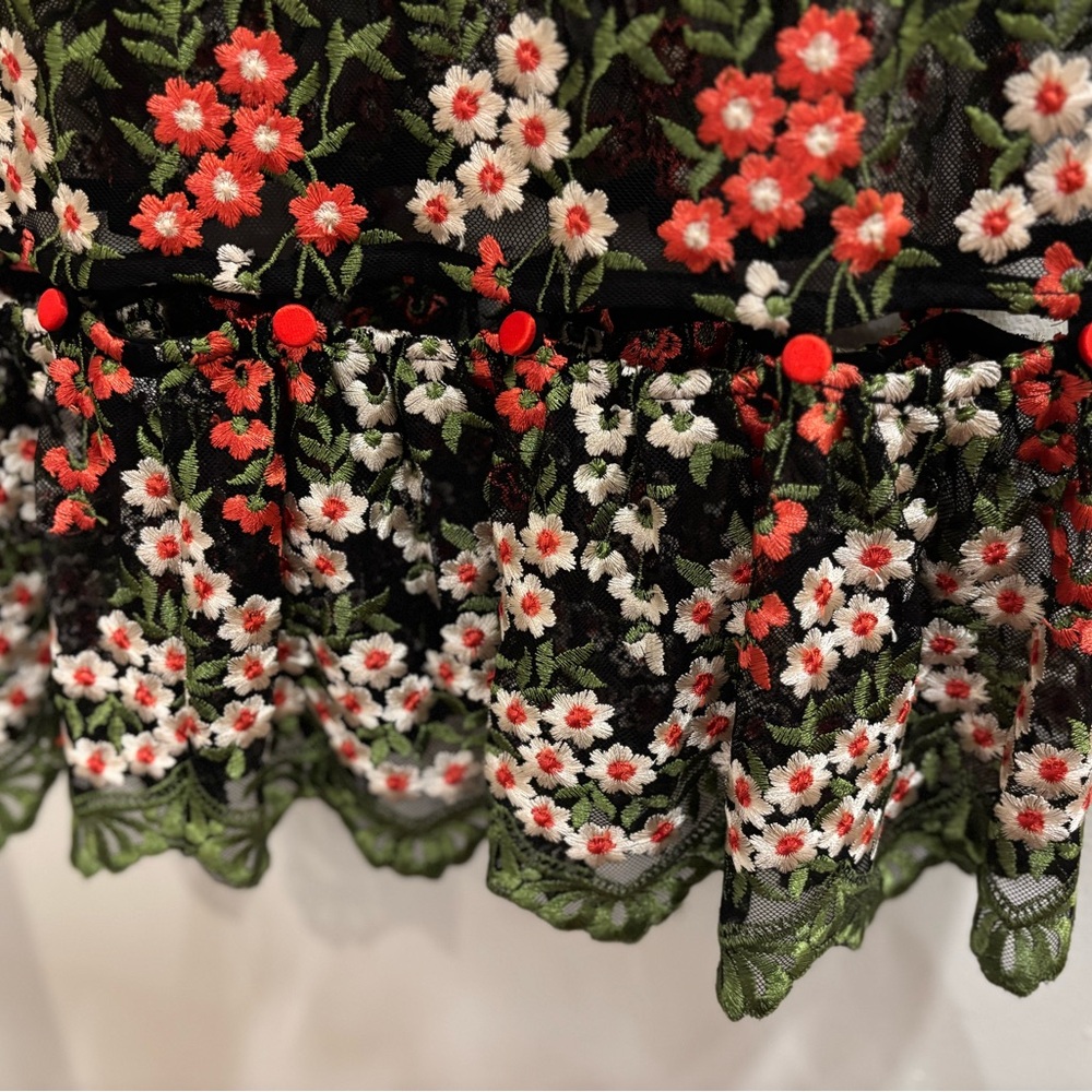 Allen Schwartz Rita Embroidered Bustier Dress Floral - Picture 6 of 6